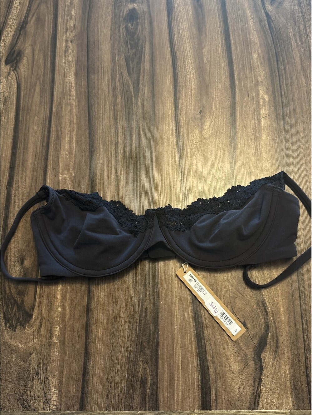 Skims Bra Black Size 34C
